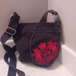 Juicy Couture black denim crossbody